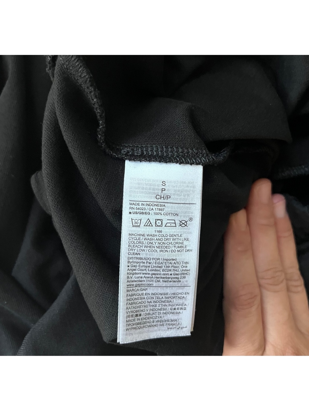 Gap Women's Small Cotton Black Wide Leg Sweatpants Casual Lounge Cozy Athleisure - Picture 6 of 9